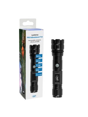 Lanterna PNI Adventure F10 din aluminiu cu led